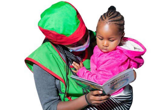 Nanny reading with a child